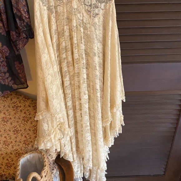 Free People French Courtship Lace Slip Maxi Midi Dress - Picture 6 of 7